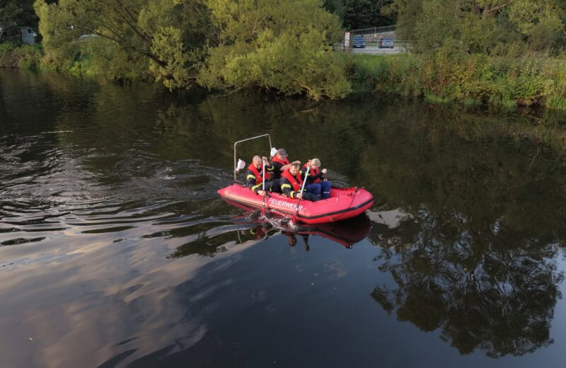 🚒🚤 Schlauchbootübung in Sachsenburg